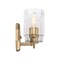 Designers Fountain Haven 16 in. 2-Light Old Satin Brass Vanity Light with Clear Rippled Glass Shades for Bathrooms D309M-2B-OSB - alternate 8